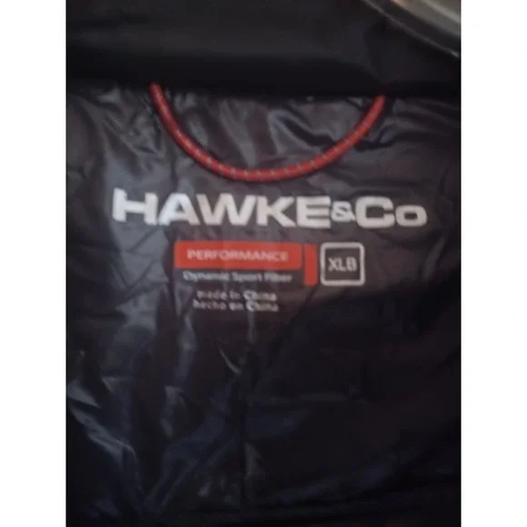 HAWKE&Co Mens Black Sz XLB Ultra‎ Lightweight Pro Series Outerwear Featherless